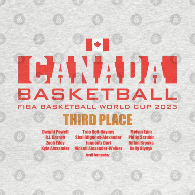 Canada FIBA World Cup 2023 - Third Place - Roster by Nagorniak